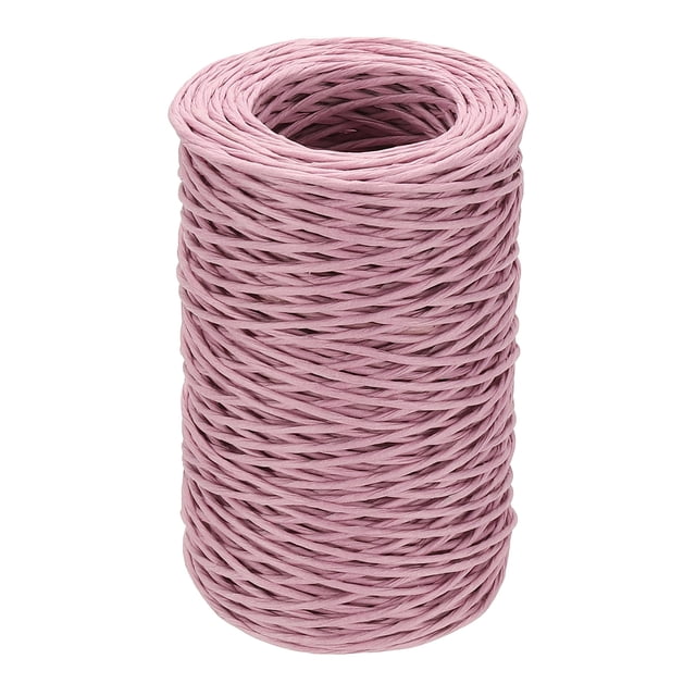Uxcell 55 Yards Floral Bind Wire Wrap Twine, 2mm Floral Wire Vine Bind Wire Rustic Craft Wire for DIY Projects Flower Bouquet Making Wreath Gift Wrapping Wedding Decoration, Purple