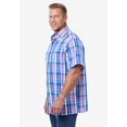 thumbnail image 4 of KingSize Men's Big & Tall Plaid Wrinkle-Resistant Short Sleeve Button Down, 4 of 5
