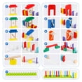 thumbnail image 3 of Juego de dominó Wondertoys, 1000 piezas, bloques de construcción de madera, 3 of 9