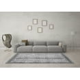 thumbnail image 3 of Ahgly Company Indoor Square Abstract Gray Modern Area Rugs, 6' Square, 3 of 4