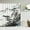 ndhd3330, variant on Chinese-style Ink landscape Printed Fabric Shower Curtains Waterproof Bathroom Curtain 180X180cm Bathroom Decor with 12