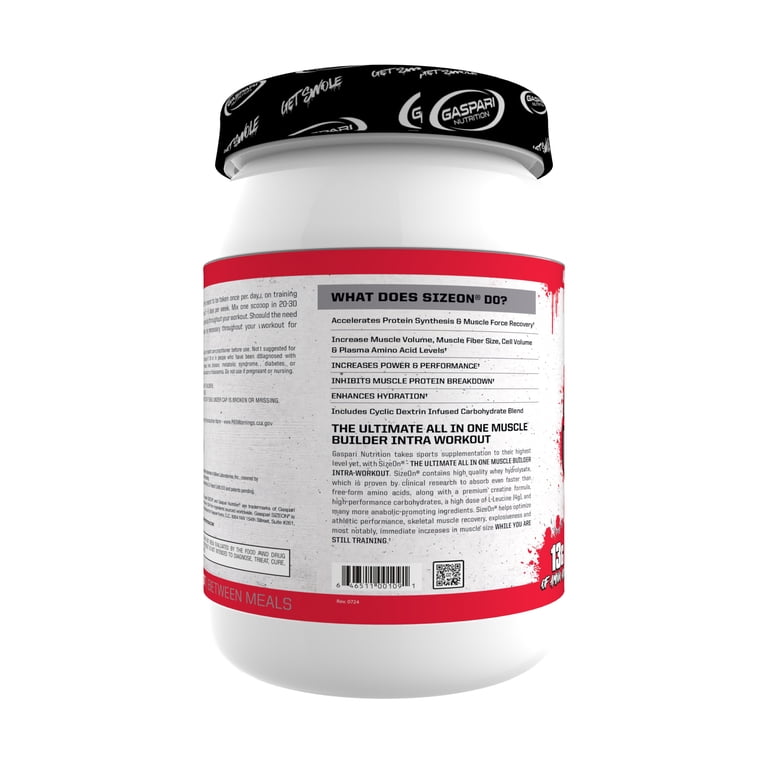 Gaspari Nutrition Size On Max Performance, Orange Cooler, 3.59 lbs. -  Walmart.com