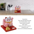 thumbnail image 3 of Solar Powered Lucky Cat Bright Colors Energy Saving Waving Cat For Home Desktop Ornament With Transparent Box, 3 of 8