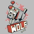 thumbnail image 2 of Girls Minecraft Wolf T Shirt, 2 of 4