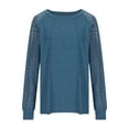 thumbnail image 5 of Womens Long Sleeve Shirts Casual Tops Dressy Outfits Fall Fashion Blouses Lace Clothes Y2k, 5 of 9