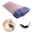 thumbnail image 3 of tredstone 50Pcs Disposable Wands Eyelash Brushes Makeup Eyelash Extension Light Purple, 3 of 5