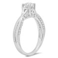 thumbnail image 2 of Dazzlingrock Collection 0.75 Carat (ctw) 14K Round Diamond Bridal Twisted Swirl Engagement Ring 3/4 CT, White Gold, Size 7, 2 of 4