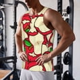 thumbnail image 5 of Salouo red Fruit for Men's Tank Tops,Sleeveless Muscle Shirts for Men Quick Dry Workout Tank Top Gym Muscle Tee Fitness Bodybuilding Sleeveless T Shirt-4X-Large, 5 of 7