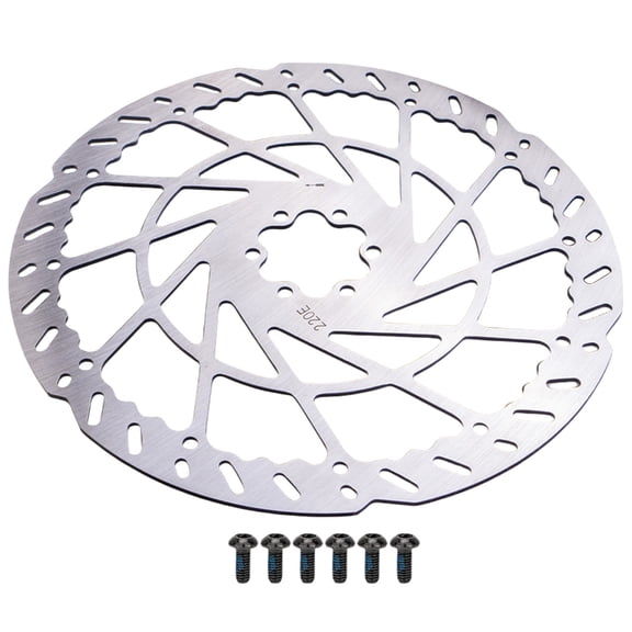 140/160/180/203/220mm Disc Brake Rotor with Screws Stainless Steels Bicycles Rotor Mountain Bike Brakes Rotor Adapter