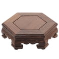 thumbnail image 1 of Support d'Exposition Hexagonal pour Plantes d'Intérieur en Bois, 1 of 8