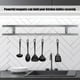 thumbnail image 2 of Estante para cuchillos Amonsee con soporte de acero Inoxidable y 6 ganchos para cocina y garaje, 2 of 7