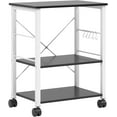 thumbnail image 4 of SOGES 3-Tier Kitchen Baker's Rack Utility Microwave Oven Stand Kitchen Cart Island Black, 4 of 8