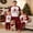 Style 7, variant on Family Matching Christmas Pajamas, Letter Santa Hat Print Long-Sleeved Round Neck Tops Plaid Pattern Trousers Sleepwear