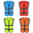 thumbnail image 3 of LEEYNEER Vest Reflective Breathable Cloth Safety Protective Vest for Outdoor, 3 of 7