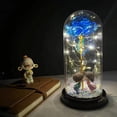 thumbnail image 1 of Valentines Day Gift for Girlfriend Eternal Rose LED Light Foil Flower In Glass Cover Mothers Day Wedding favors Bridesmaid Gift Gao Jinjia LED, 1 of 2