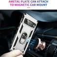 thumbnail image 4 of Compatible with Google Pixel 7 Case Built-in 360 Ring Holder Kickstand, Extreme Protection Military Armor Magnetic Car Dual Layer Protective Heavy Duty Phone Cover For Google Pixel 7,Silver, 4 of 7