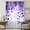 Purple, variant on Spring Blue Wisteria Flowers Sheer Curtains 108" Extra Long for Living Room, Rustic Floral Branches Light Filtering Privacy Drapes, Breathable Semi Sheer Window Treatment for Floor to Ceiling Window