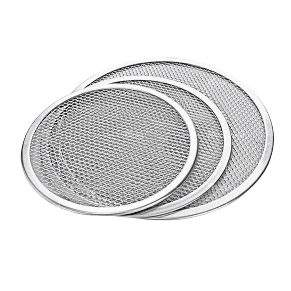set of 3 pizza baking pans in various sizes 6 inch 7 inch 8 inch