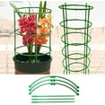 thumbnail image 2 of Patio & Garden 10 Pack Plant Support Cages Plant Support Stakes Tomato Cage with Stakes for Vegetables Flowers Fruit Rose Vine Climbing Plants, 2 of 9