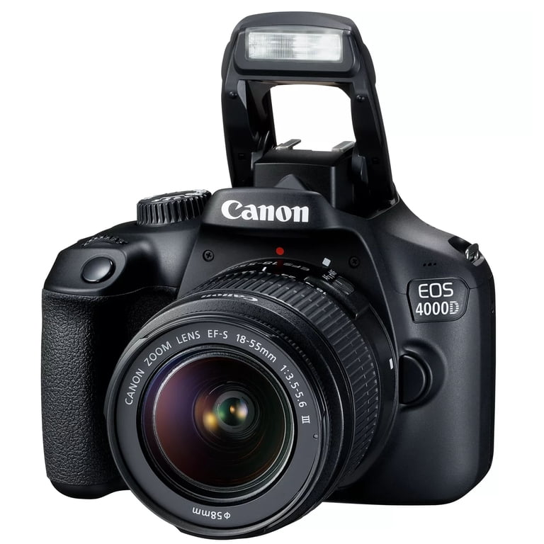 Canon EOS 4000D DSLR Camera with 18-55mm, 75-300mm, 500mm Lenses