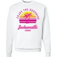 thumbnail image 2 of Inktastic Summer Enjoy the Sunshine Jacksonville Florida in Pink Adult Sweatshirt, 2 of 4
