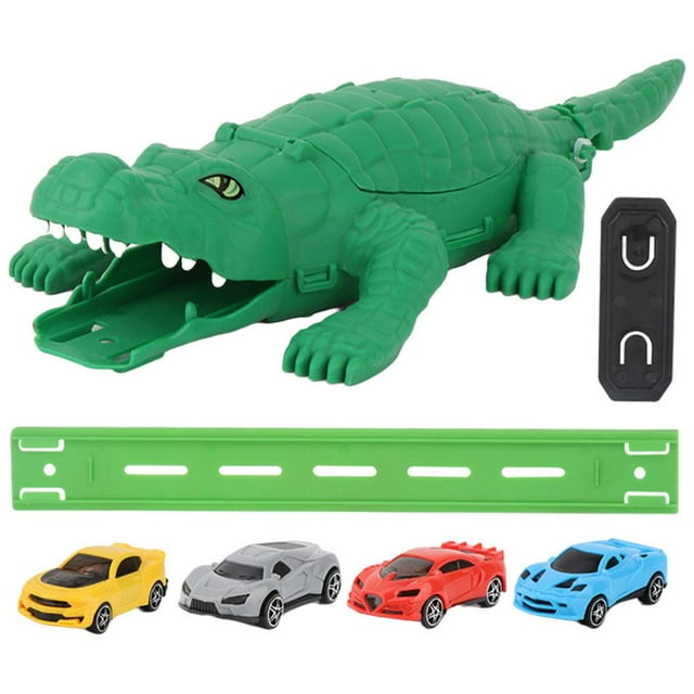 Milaget Railcar Toys Crocodile Shape Ejection Gift for Kid Arouse Interests Small