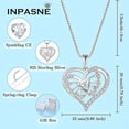 thumbnail image 6 of Inpasne Butterfly Necklace for Women 925 Sterling Silver Love Heart Necklace Birthstone Pendant Jewelry Gifts for Women Her Mom Wife Girlfriend Daughter Sister, 6 of 6