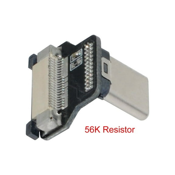 FVH CYFPVUSB Type-C USB-C USB2.0 Male Up Down Angled 90 Degree Connector Socket for FPV HDTV Multicopter Aerial Photography