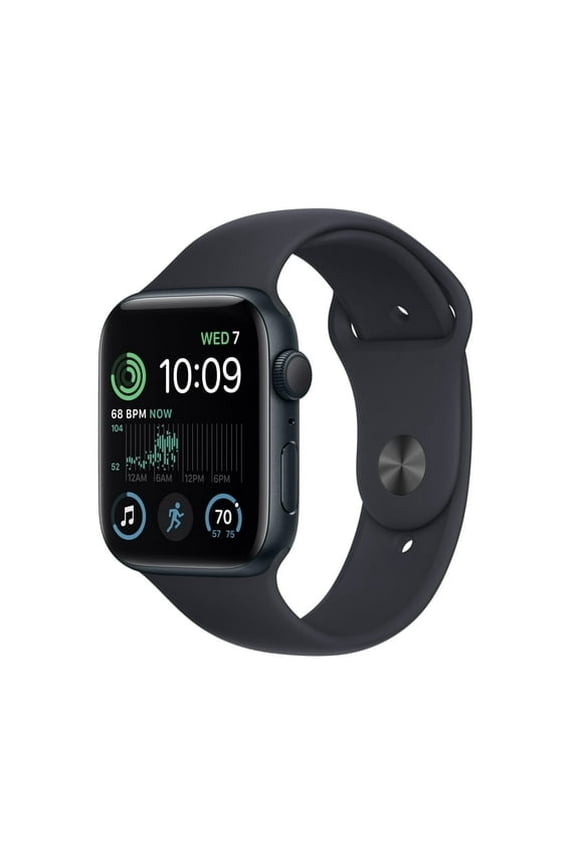 Pre-Owned Apple, Watch SE, Smart Watch, (2nd Gen), GPS + Cellular, 44MM, with Sport Band, 6 Ounce, Midnight, 1