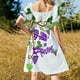 thumbnail image 5 of Lo escuché por la vid Vestido de manga corta vestido elegante ropa mujer verano Vestido, 5 of 7