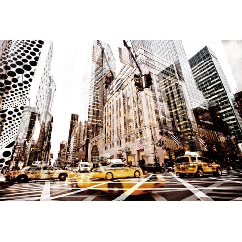 Cortesi Home Urbanism Tempered Glass Wall Art, 24" x 36"