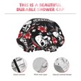 thumbnail image 5 of Kdxio Vintage Skull Casino Print Shower Cap for Women,Elastic and Reusable,Double Waterproof Layers Bathing Hat, 5 of 9