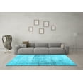 thumbnail image 3 of Ahgly Company Indoor Round Abstract Light Blue Contemporary Area Rugs, 8' Round, 3 of 4