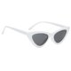 thumbnail image 1 of de sol Rectángulo Retro Marco clásico Unisex - Blanco + Gris Lente de color blanco fram Deep Grey Sunnimix Gafas de sol del ojo de gato de las mujeres, 1 of 8