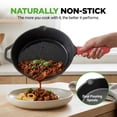 thumbnail image 5 of NutriChef NCCI12 - 12'' Pre-Seasoned Cast Iron Pan - Fry Pan with Glass Lid & Silicone Handle, 5 of 8