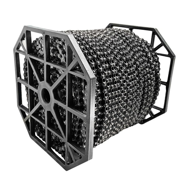 Cadena para bicicleta por metro en rollo plateado