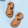 thumbnail image 7 of newwalpole Toddler Girls Sandals Little Girls Kids Summer Shoes Toddler Sandals Brown for Size 12, 7 of 7