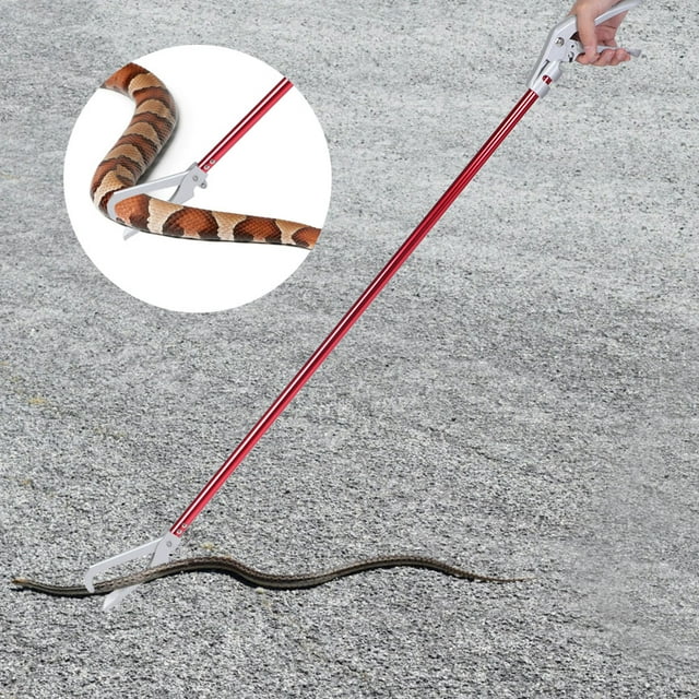 Pinzas para serpientes, herramienta de captura de serpientes de aluminio resistente para reptiles, características líderes de clase