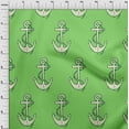 thumbnail image 3 of oneOone Velvet Green Fabric Nautical Craft Projects Decor Fabric Printed By The Yard 58 Inch Wide, 3 of 4