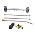 thumbnail image 1 of Zorion Frame Cleaner Compatible with Pressure Washer, Bottom Sprayer, Extension Bar and Black Wheels, 1 of 9