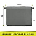 thumbnail image 4 of (2 pack) Auto Drive Universal Side Window Suction Cups Grey Curtain Sun Shade 2 Counts , 26" x 19.68", 4 of 9