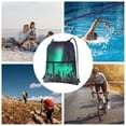 thumbnail image 6 of Easygdp Northern Lights 2 Drawstring Backpack Gym Bag,Sport Gym Sackpack,Gym Sack with Side Pocket for Men Women, 6 of 6