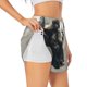 thumbnail image 1 of Balery Mystical Bull in Fog Pantalones cortos deportivos para mujer con forro y dos bolsillos, elásticos, para entrenamiento, gimnasio, yoga-Large, 1 of 7