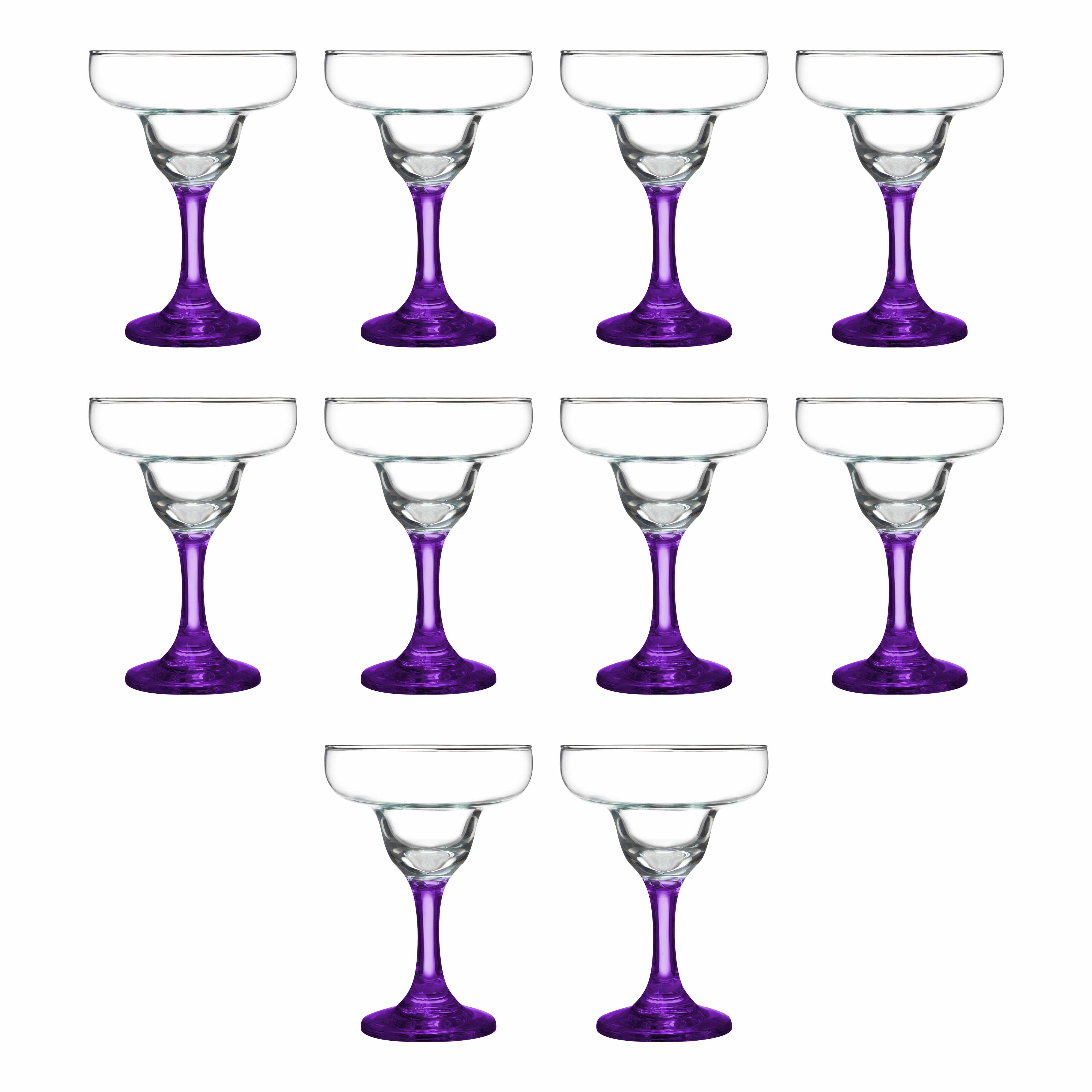 Margarita Glasses Set Of 2. Purple In Color