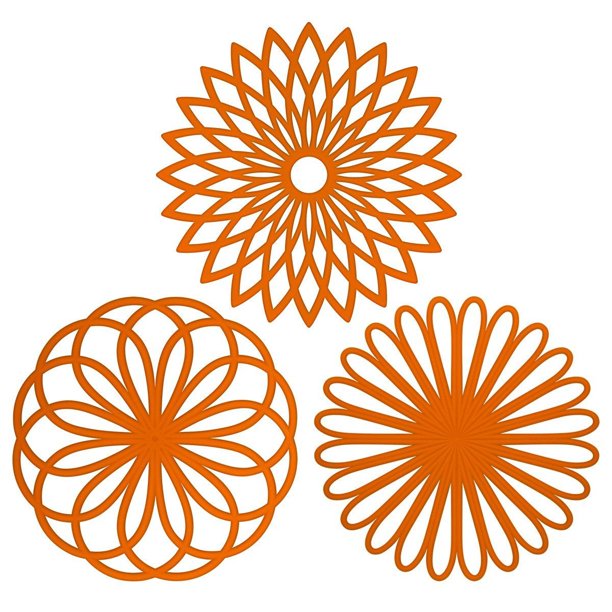 Me.Fan Salvamanteles De Silicona - Salvamanteles - Almohadillas Calientes De Cocina Para Ollas/Platos Calientes Salvamanteles Para Tetera Con Aislamiento Flexible, Duradero, Antideslizante, Posavasos
