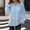 #0352-Sky Blue, variant on Women Lightweight Water Resistant Zip Up Bomber Jacket Stand Collar Side Pocket Outdoor Windbreaker Coat Gray S Gift