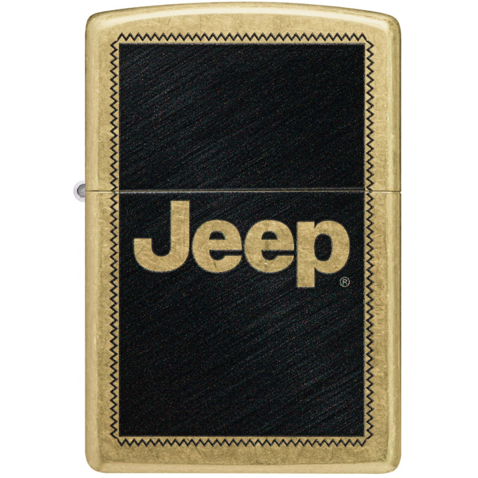 Zippo 46225 Jeep Stamp Design Classic Street Brass Pocket Lighter