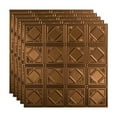 thumbnail image 1 of FASÄDE Traditional 4 Decorative Vinyl 2ft x 2ft Lay in Ceiling Panel in Oil Rubbed Bronze (5 Pack), 1 of 5