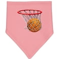thumbnail image 2 of Inktastic Basketball Swish Baby Bandana Bib, 2 of 4
