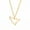 Gold, variant on Silver Devil Love Heart Pendant Necklace Stainless Steel Jewelry